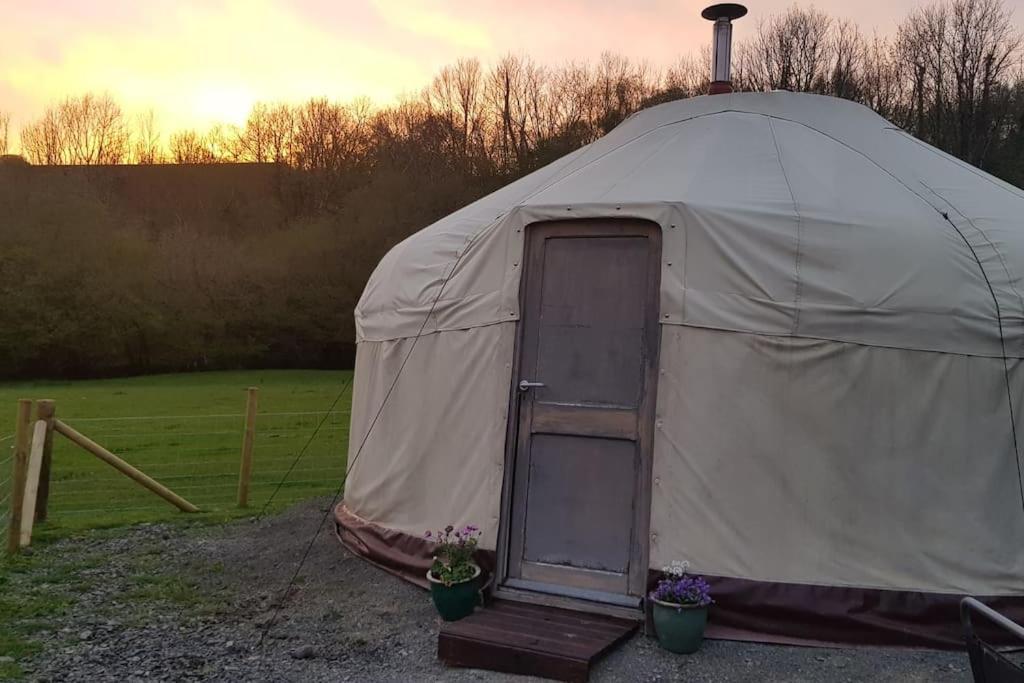 Bronfelen Yurt Hotell Cynghordy Eksteriør bilde
